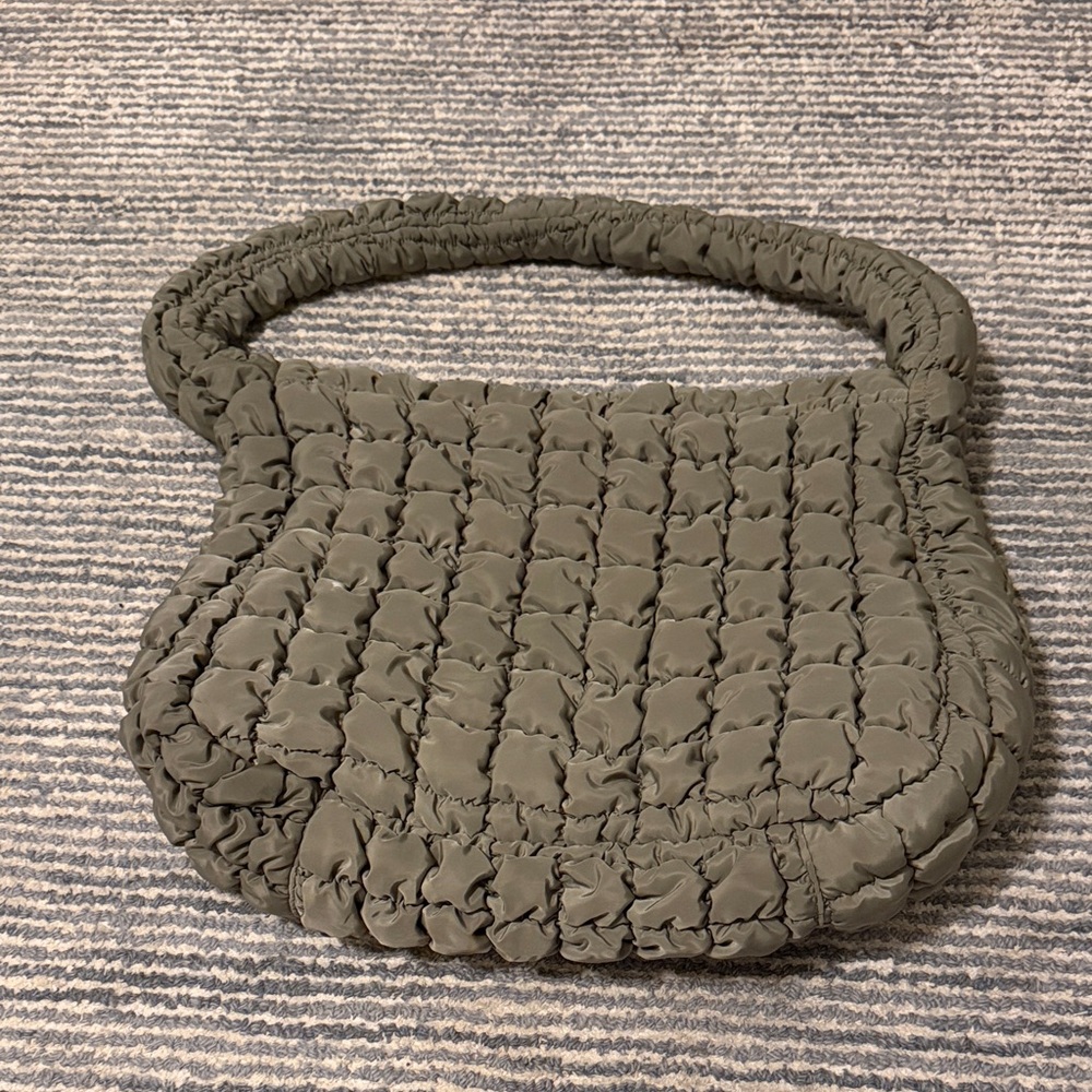 Wild Fable Quilted Khaki Shoulder Bag